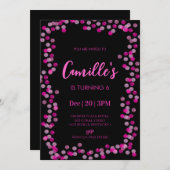 Bubbles Invitation fête d'anniversaire (Devant / Derrière)