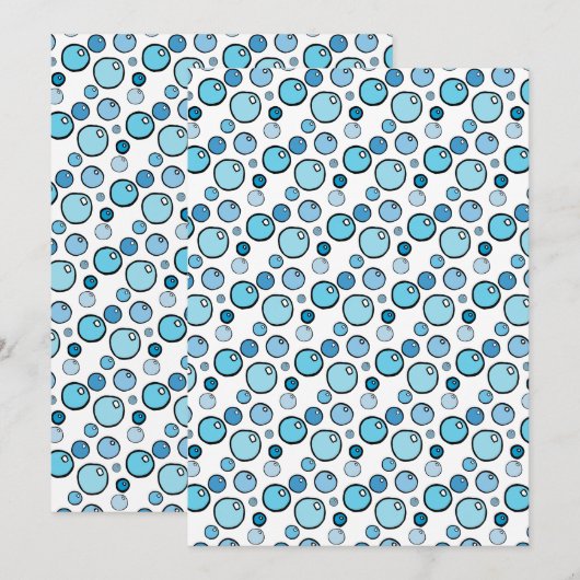 Bubbles Kaart (Voorkant / Achterkant)