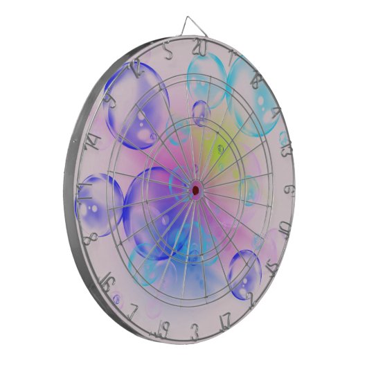 BUBBLES - kleurrijk Abstract Afbeelding van fracta Dartbord (Voorkant Links)