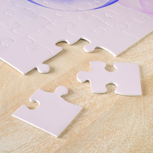 BUBBLES - kleurrijk Abstract Afbeelding van fracta Legpuzzel (Zijkant)