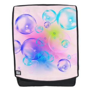 BUBBLES - kleurrijk Abstract Afbeelding van fracta Rugtassen