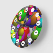 Bubbles (Mayan Face) van Kenneth Yoncich Ronde Klok (Hoek)