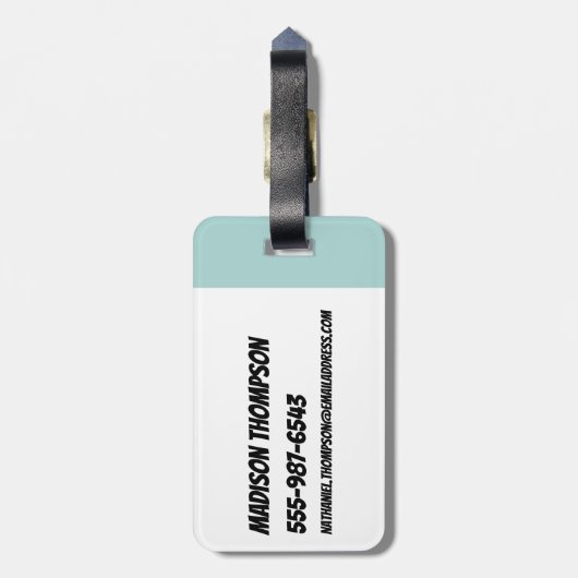 Bubbles: Meisjeskracht Bagagelabel (Achterkant verticaal)