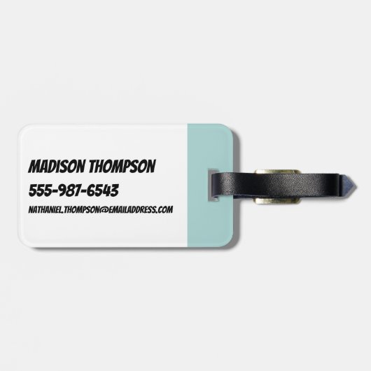 Bubbles: Meisjeskracht Bagagelabel (Achterkant horizontaal)