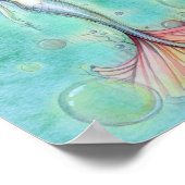 Bubbles Mermaid Print (Hoek)
