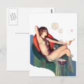 Bubbles met een klassieke pop-up briefkaart (Voorkant / Achterkant)