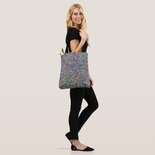 Bubbles Middelgrote Canvas tas (Op model)