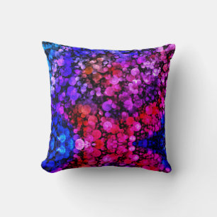 Bubbles minuscules rose pourpre Lancer Oreiller