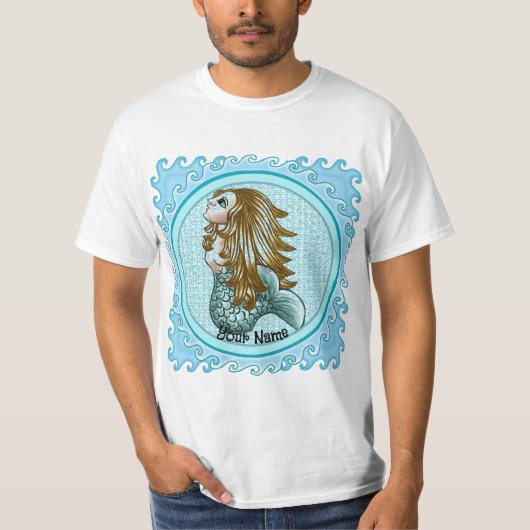 Bubbles Mystic Mermaid T-Shirt (Devant)