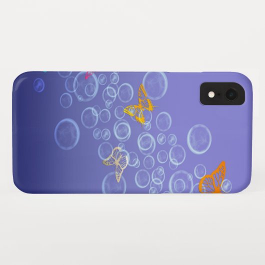 Bubbles n Butterflies Case-Mate iPhone Case (Achterkant (horizontaal))