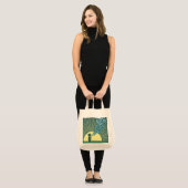 Bubbles Organic Canvas tas (Voorkant (model))