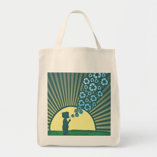 Bubbles Organic Canvas tas (Voorkant)