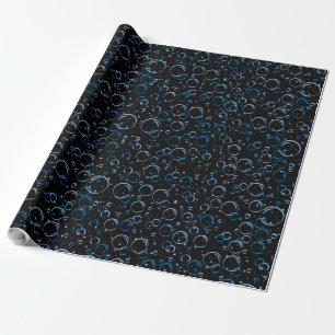 Bubbles Patroon 02.FR.b Black BG Cadeaupapier