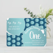 Bubbles Pop Pop Pop Birthday Fun Kaart (Staand voorkant)