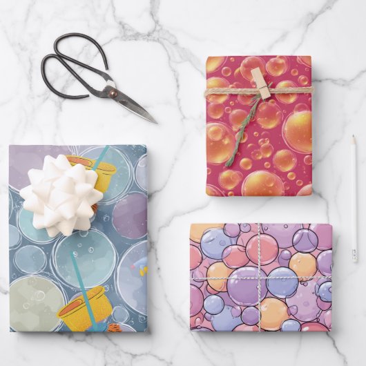 Bubbles reinigen inpakpapier vel (Voorkant)