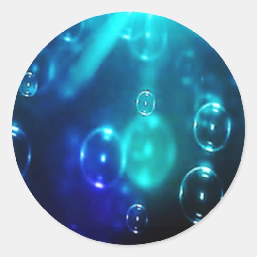 Bubbles Ronde Sticker (Voorkant)