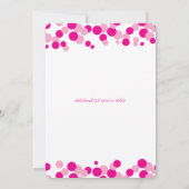 Bubbles roses Invitations de la fête de Bacheloret (Dos)