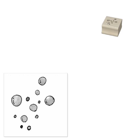 Bubbles Rubberstempel (Gestempeld)