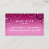 Bubbles Salon Spa Appointment Card roze Afsprakenkaartje (Achterkant)