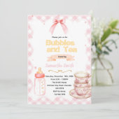 Bubbles & Tea for the Mommy-to-Be invitation (Debout devant)