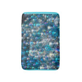 Bubbles Tiny Blue Bubbles Bath Mat Custom Colours (Voorkant Verticaal)