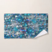 Bubbles Tiny Bubbles Badhanddoek Set Blauw Aqua Bad Handdoek (Handdoek)