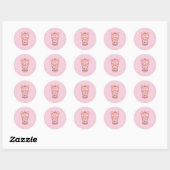bubbletea ronde sticker (Vel)