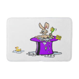 Bubbling Bunny  Bath Mat