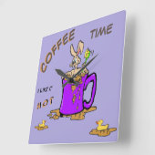 Bubbling Bunny Café Lover Cust. Horloge (Angle)