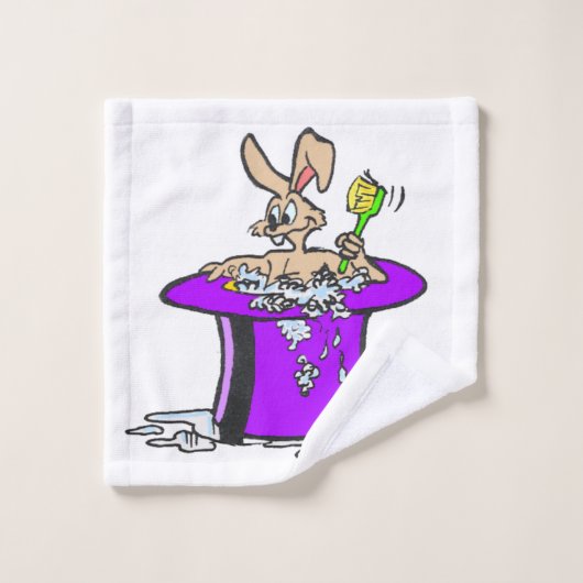 Bubbling Bunny met Ducks Cartoon Bath Towel Set Bad Handdoek (Wasdoekje)