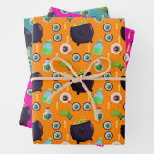 Bubbling Cauldron Magic Potion Eyeball Halloween Inpakpapier Vel (In situ)
