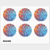 Bubbling Fire Eyes - autocollant (Feuille)