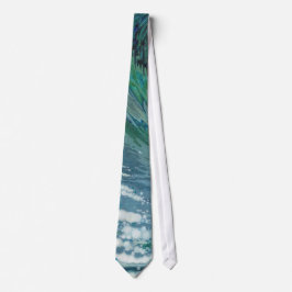 Bubbling Ocean Wave Surf Stropdas in Ikat door Juu