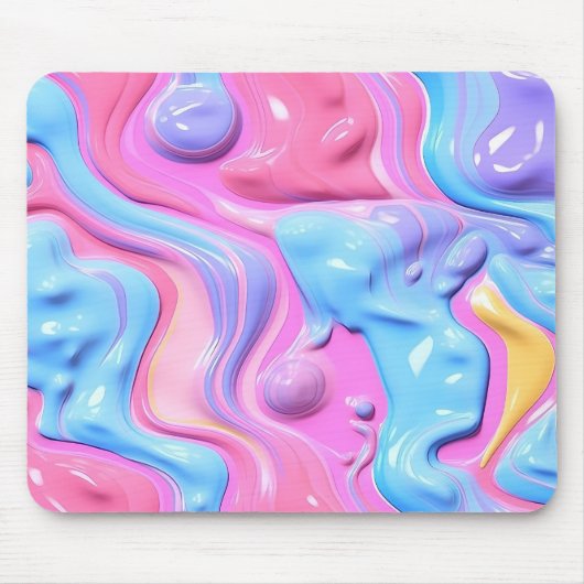 Bubbling Plastic Abstract Muismat (Voorkant)