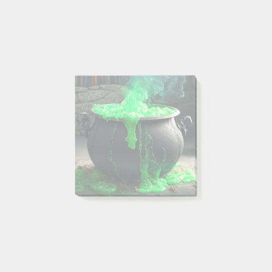 Bubbling Witch's Cauldron Halloween Post-it® Notes (Voorkant)