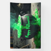 Bubbling Witch's Cauldron Halloween Spandoek (Verticaal)