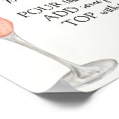 Bubbly Bar Drink Sign Poster (Hoek)