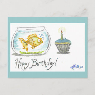"Bubbly Birthday" postcard Briefkaart