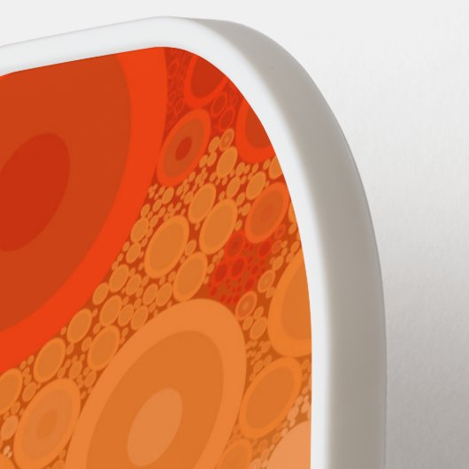 Bubbly Bohemian Groovy Abstract Lesbisch Pride Fla Pickleball Paddle (Links Detail)