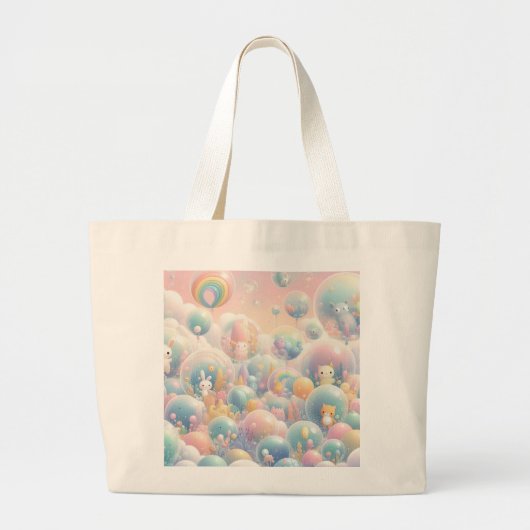 Bubbly Bunny Canvas tas (Voorkant)