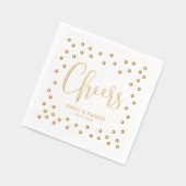 Bubbly Cheval Mariage Fête Foil Napkins (Gauche)