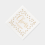 Bubbly Cheval Mariage Fête Foil Napkins (Droite)