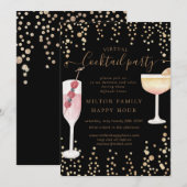 bubbly cocktails virtuele cocktailparty kaart (Voorkant / Achterkant)