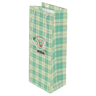 bubbly en vrienden vieren het midnajaarsfestival wijn cadeautas