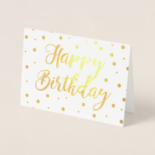 Bubbly Happy Birthday Folie Kaarten