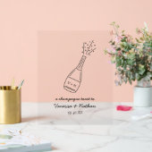 Bubbly Popping Champagne Bouteille Mariage Whimsic (Mariage)