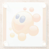 BUBBLY SUN GLAZEN ONDERZETTER (Achterkant)