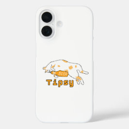 BubblyCuddle Beer Cat iPhone 16 Hoesje