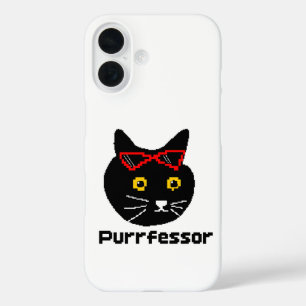 BubblyCuddle Purressor Cat iPhone 16 Hoesje