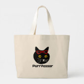 BubblyCuddle Purressor Cat Grote Tote Bag (Achterkant)
